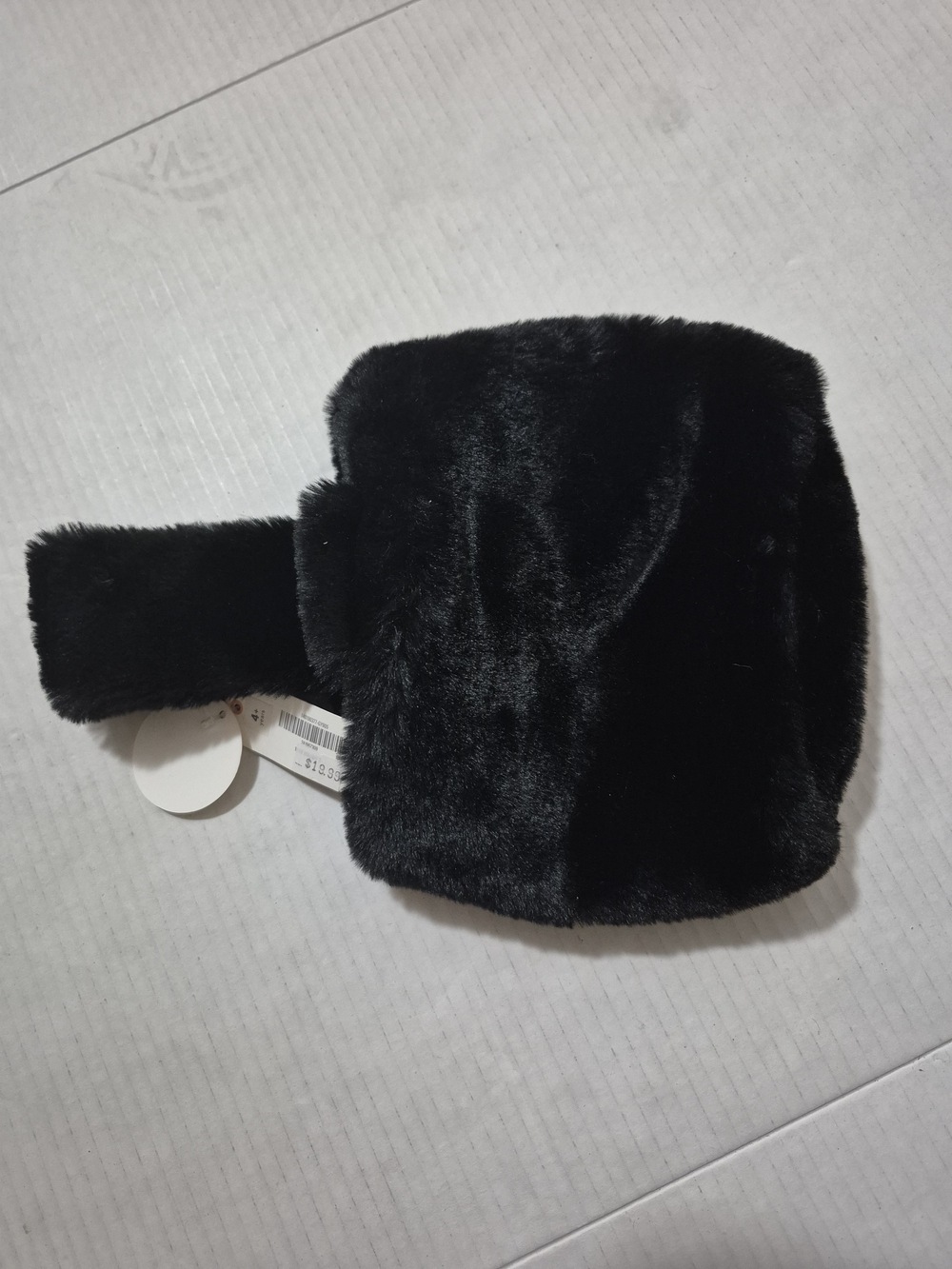 Gymboree Black Faux Fur Handle Bag for Kids